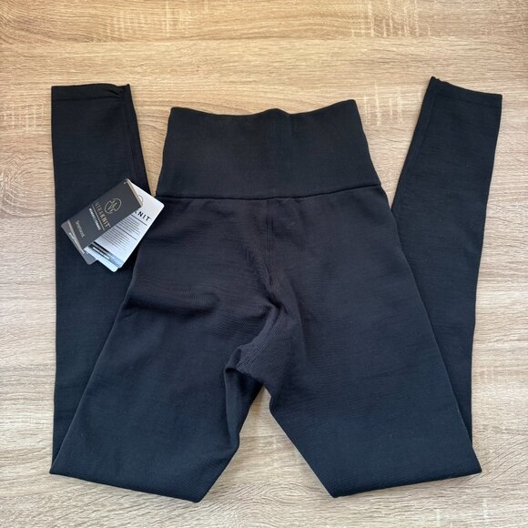 NWT Smartwool Intraknit Merino Sport Fleece Leggings Black Womens XS - Picture 7 of 9